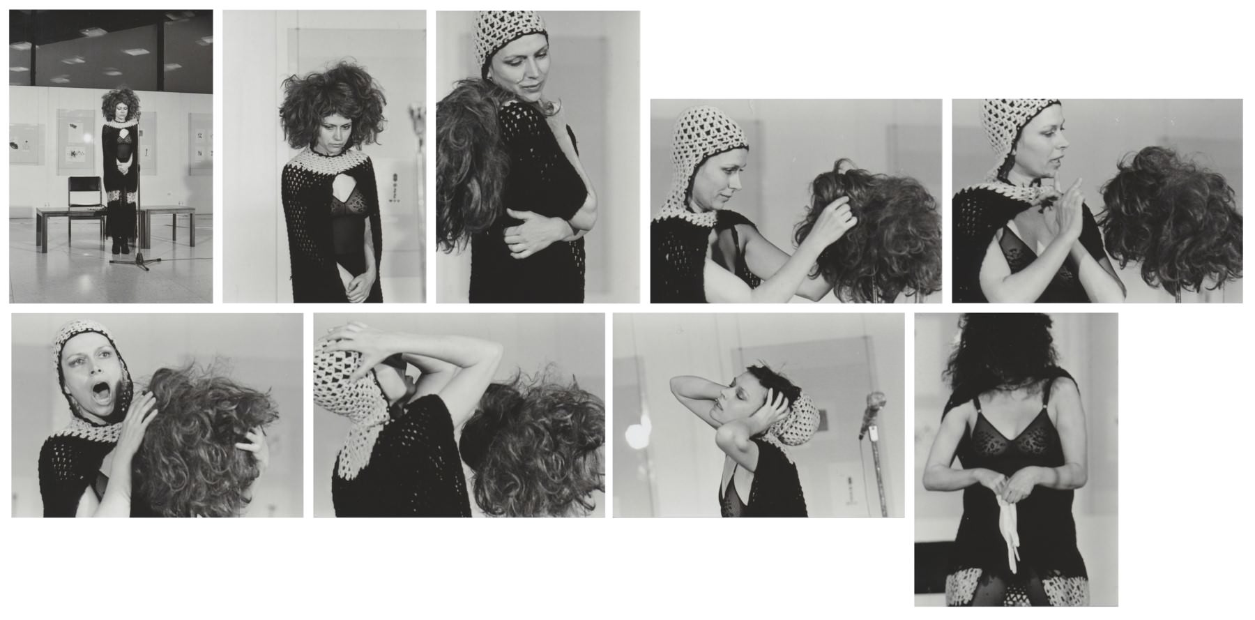 Katalin Ladik: Hairself 1982/2021  (40 x 30 cm)