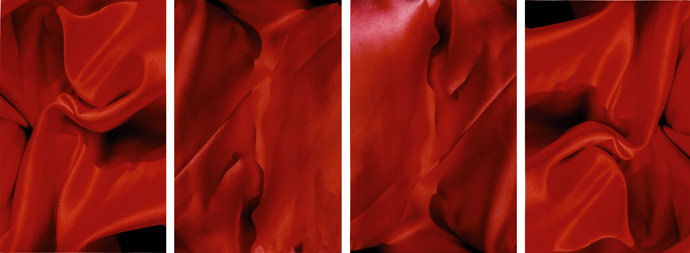 Drozdik Orsolya: Drapéria # 0065 (Róma),  2005 (enduracrome/ papír/digitális, 102 cm x 267 cm)