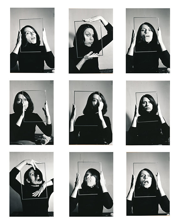 Ladik Katalin: Poemim, 1978/2016, 40 x 30 cm, Edition 1 of 5, 9 db-os, keretezett sorozat