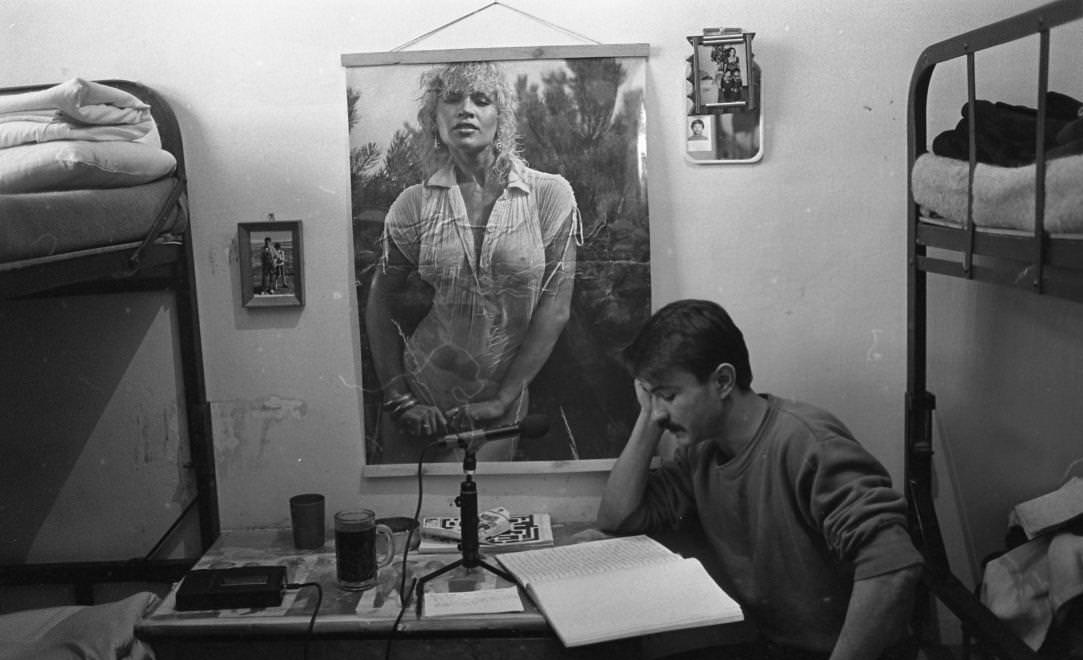 Urbán Tamás: Márianosztrai Fegyház és Börtön, zárka, 1987 © Urbán Tamás/Fortepan